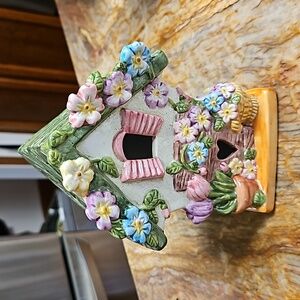PRIMA CREATIONS ceramic birdhouse decoration